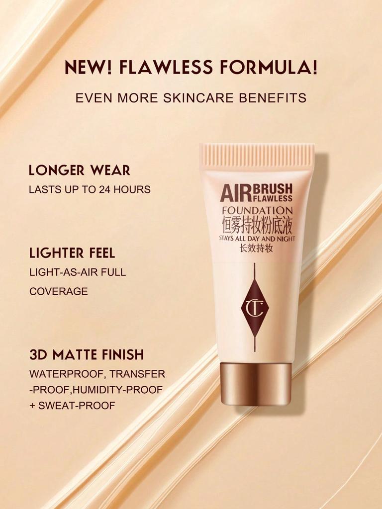 Charlotte Tilbury Airbrush Flawless Foundation 1 Neutral 5ml*3 - 24H Full Coverage