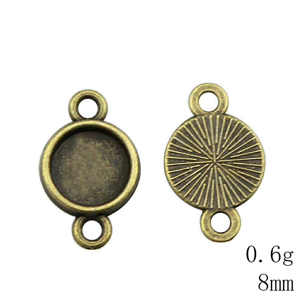 Valentine's Day Accessories For Making Jewelry Fit Round 12mm Glass Cabochon Base Setting Tray Accessories Parts Women's Clothing Bag Accessories