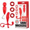 CatPunch RED GOD SHIRI WACKERS 3CockRING & ENEMA & MiniDENMA KIT