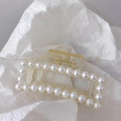 Mno Pearl Point Square Hairpin Medium Length Updo Hair Clip Hairpin