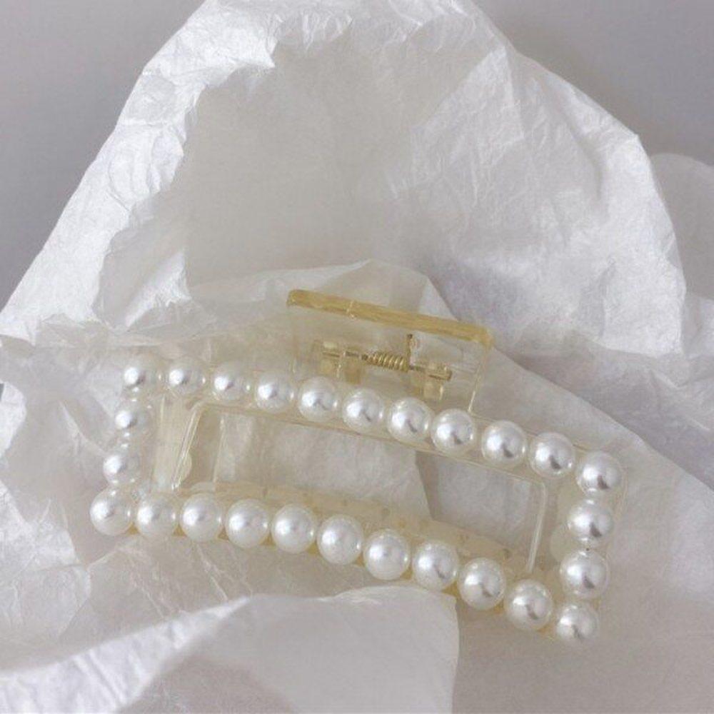 Mno Pearl Point Square Hairpin Medium Length Updo Hair Clip Hairpin