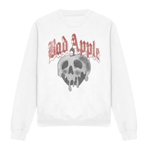 Snow White Unisex Adult Bad Apple Skull Sweatshirt