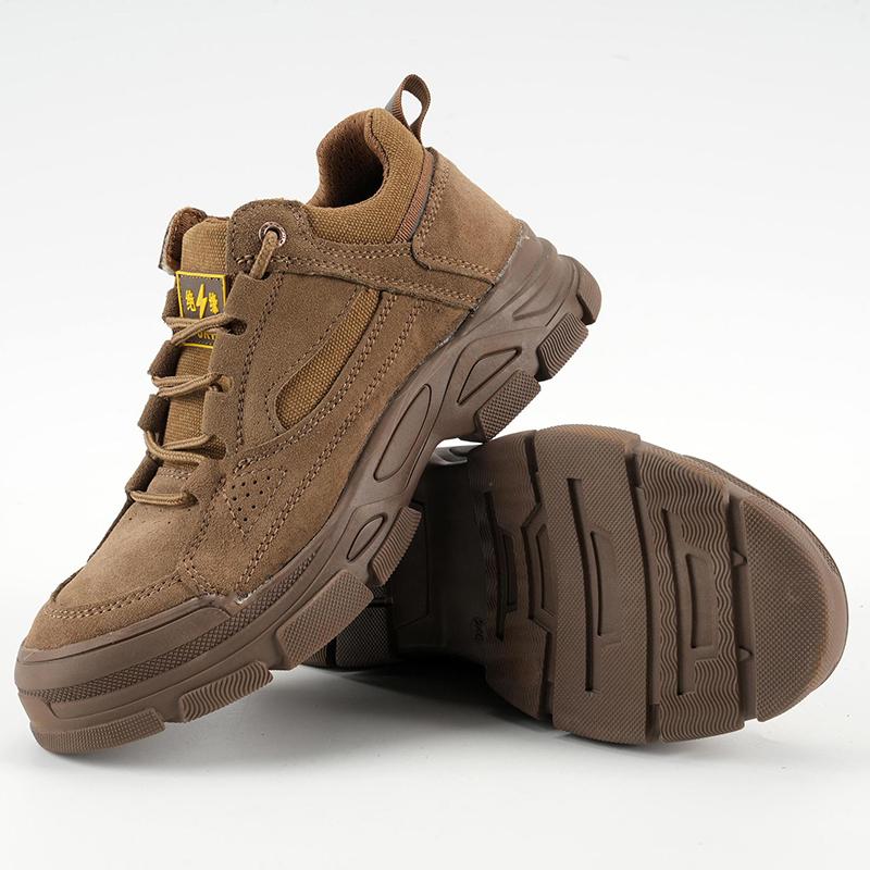 

Oulylan Work Safety Shoes for Men Steel Toe Shoes Indestructible Work Shoes Outdoor Construction Puncture-Proof Safety Shoes 46