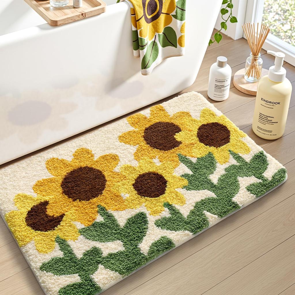 Modern Bathroom Carpet Soft Water Absorbing Shower Bathtub Mat Living Room Bedroom Floor Mat Home Decoration
