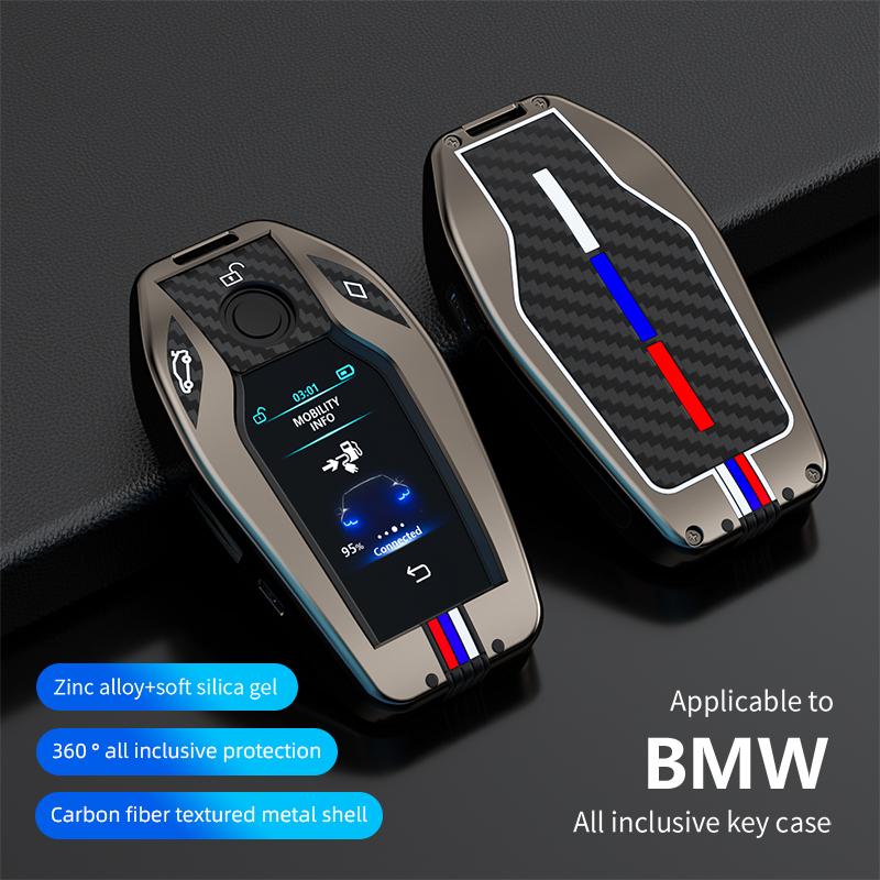 Car Key Case Cover Key Bag For BMW G05 X5 G30 G12 G11 G32 G31 5 7 Series I8 I12 I15 G01 X3 G02 G07 Interior Accessory