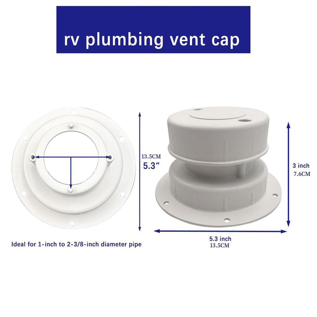 Trailer Vent Cover Roof Sewer Vent Cover Ventilation Replacement Part For Trailer Motorhome Road Trip Campground Outdoor Park