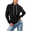 Dames Essentiële Pullover Hoodie Lichtgewicht Lange Mouw Comfort Sweatshirt