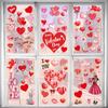 Valentine's Day Wedding Party Stickers Set of 7 Girls Love Theme Window Decorations for Party Decoration
