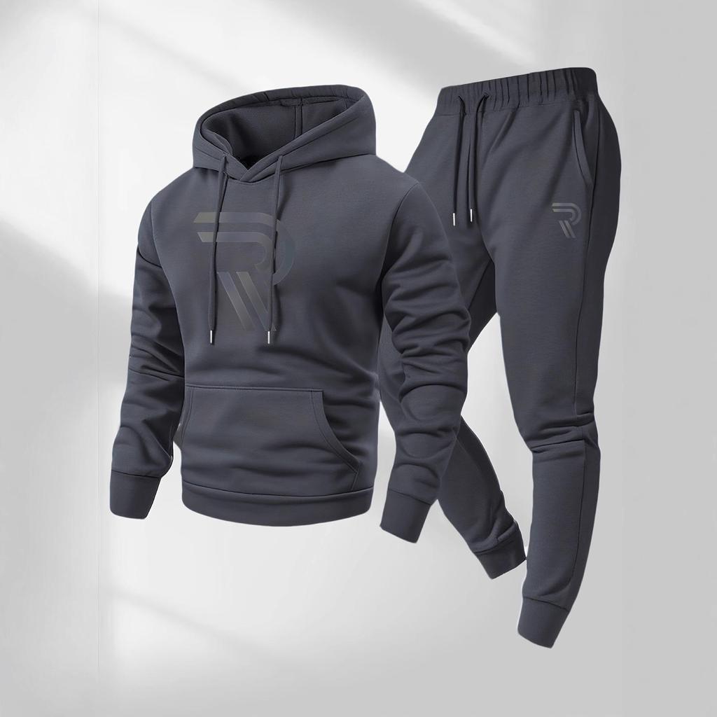 European Unisex Casual Hoodie & Sports Suit Set