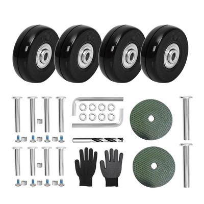Suitcase Tire Replacement Kit Set of 4 54mm Rubber Wheel