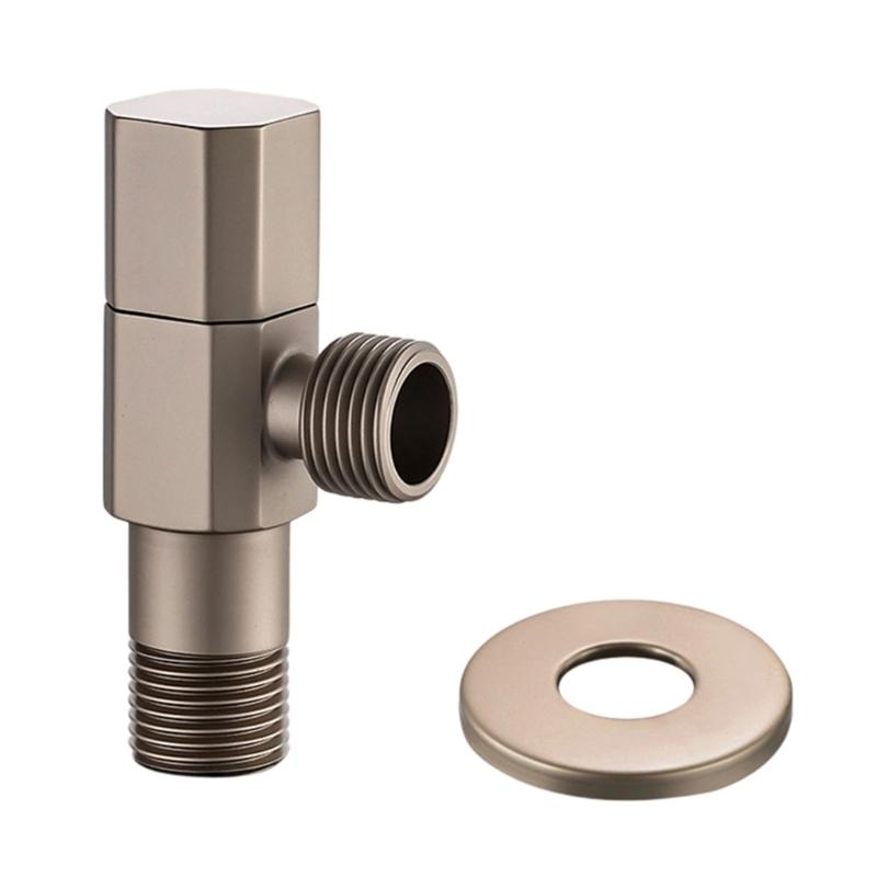 Brass Turn Angle Stop Valves Bathroom High Flows Hot/Cold Water Shut Down Valves Water Flows Control Valves Enduring