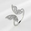 Silver Color Rings For Women Butterfly Gold Plated Opening Handmade Anillos Trendy Trendy Fashion Fine Jewelry