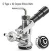 ELECQUEEN Professional Commercial Sankey Keg Couplers,"D" System/"S" System Brewing Keg Tap Coupler Beer Dispenser Bottling Head