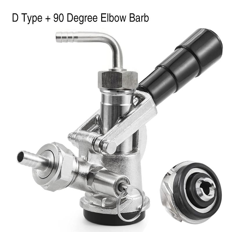ELECQUEEN Professional Commercial Sankey Keg Couplers,"D" System/"S" System Brewing Keg Tap Coupler Beer Dispenser Bottling Head