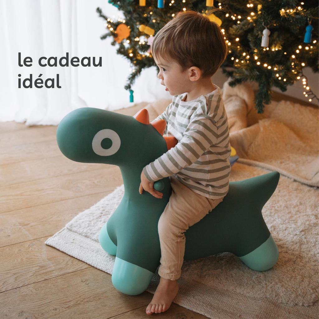 Quut Niedlicher Hoppi Dino Gartengrün Dinosaurier Indoor-Spielzeug Balance Plüsch Mädchen und Alter und Baby Babyparty Kindergarten-Eingang Geburtstag Pädagogisch