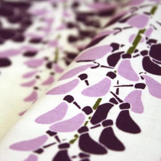 Dyeing Anbo Hand Towel Authentic Made In 35cm X 100cm "Wisteria Arbor" Purple, Dyed, 100% Cotton, Tokuoka, Japan,