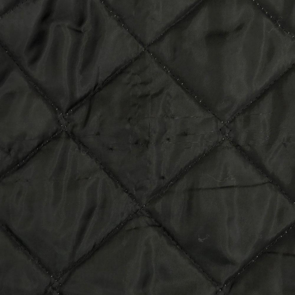 LAVENHAM Made In England Quilted Jacket 38 Black Cotton Filling Women Used