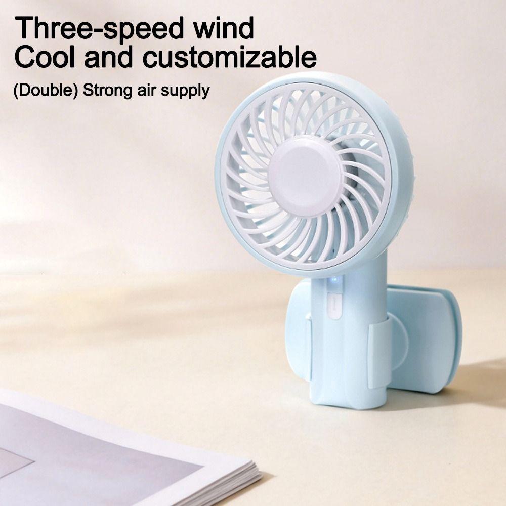 New Portable Mini Fan with Cilp Rechargeable Pocket Fan Small Fan Student Gifts