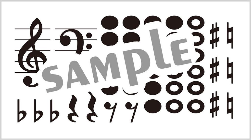 Staff Whiteboard (A4) with Musical Note Magnets ([Variety])