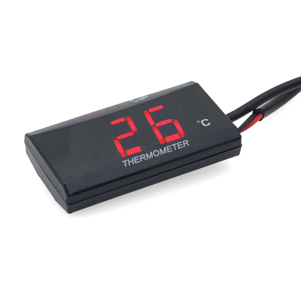 Mini Meter Thermometer Motorcycle KOSO Water Temperature Gauge for XMAX300 CB400 MT 07 09 + Koso Temperature Sensor