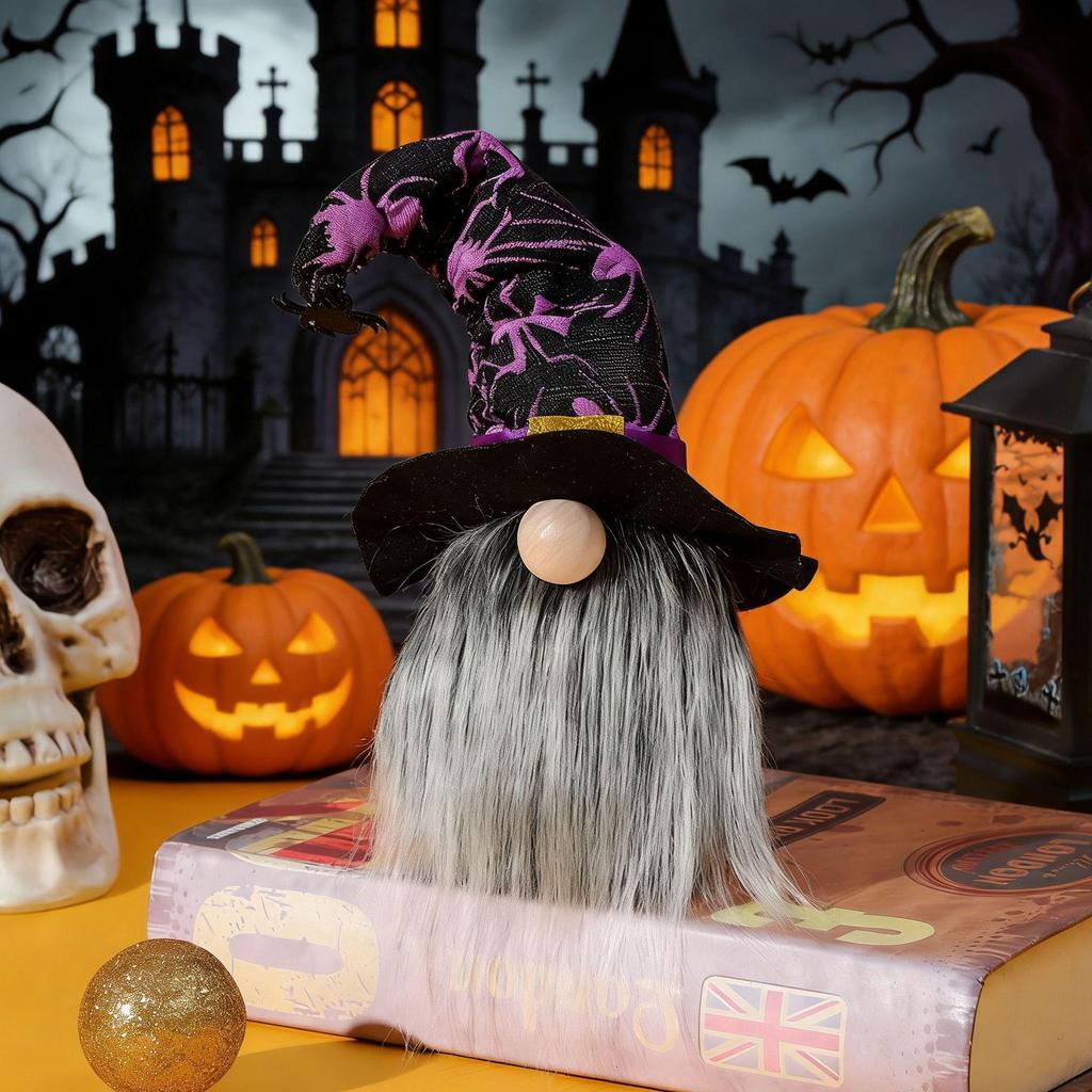 Cross-Border Halloween Ornaments: Dolls, Spiders, Bats, Faceless Gnomes, and Figurines for Party Decor