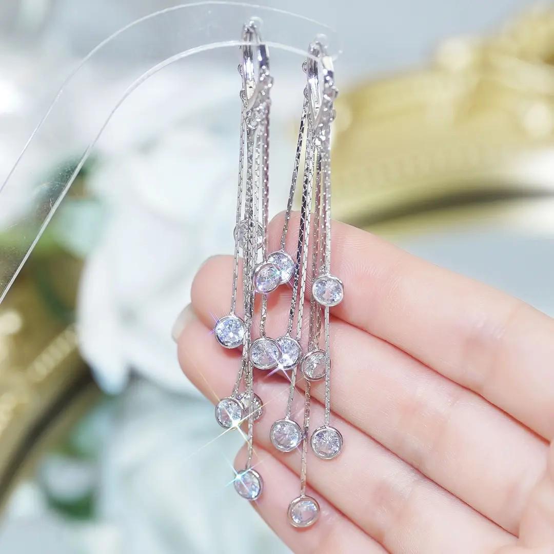 

High-End Tassel Earrings: 2023 Autumn/Winter French Retro Niche Design серебряный