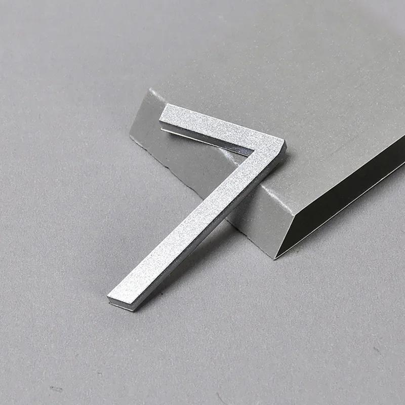 0-9 Ziffern Hausnummer Aufkleber 3D Selbstklebend Türschild Außen Briefkasten Hotel Apartment Zimmer Adressschild Heimdeko