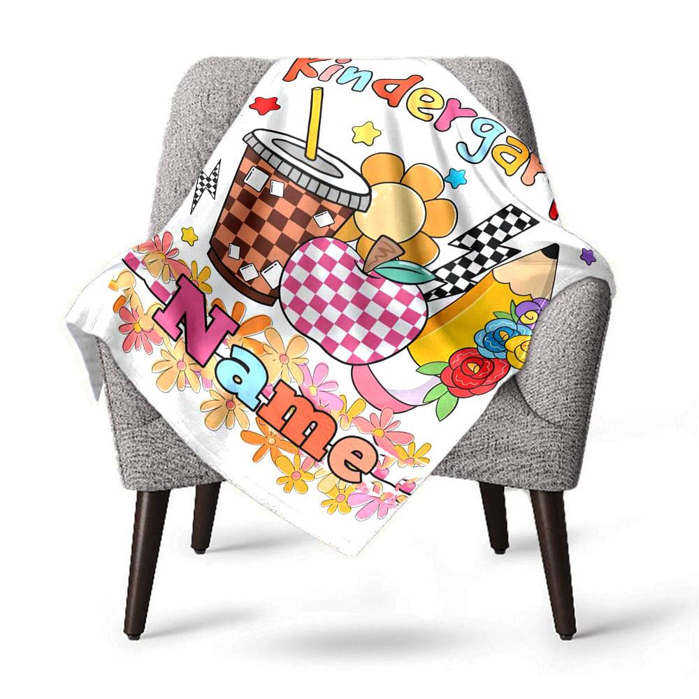 Theme Home Customize Your Name Blankets Comfortable Soft Lightweight Multiseasonal Blanket For Picnics Sofas Offices Beds Living Rooms Perfect Gift