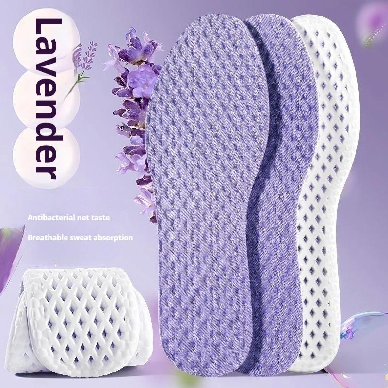 Mesh Breathable Insoles for Shoes Men Summer Cool Insole Feet Running Sports Shock Absorption Shoe Sole Memory Foam Shoes Pads