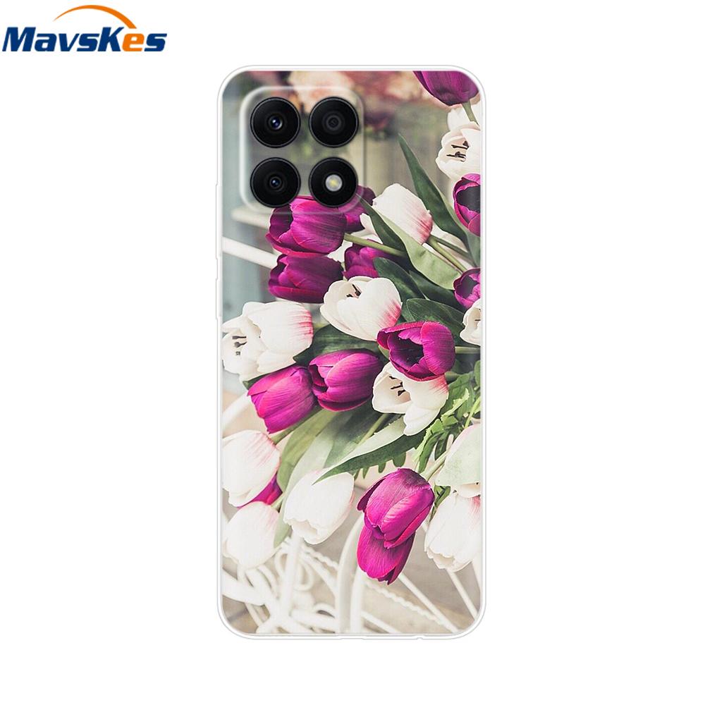 For Honor X8a 2023 Case 4G Funda Clear Soft Silicone TPU Phone Cover Case for Honor X8a Cover HonorX8a X 8a CRT-LX1 Bumper Coque