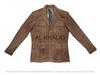 Handgjord Formell Stilren Casual Fest Herr Brun Äkta Mjuk Mocka Läder Blazer