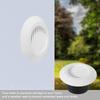 Adjustable Round Air Vent Extract Valve 75-200mm Plastic Air Vent Extract Valve Grille Wall Mount White