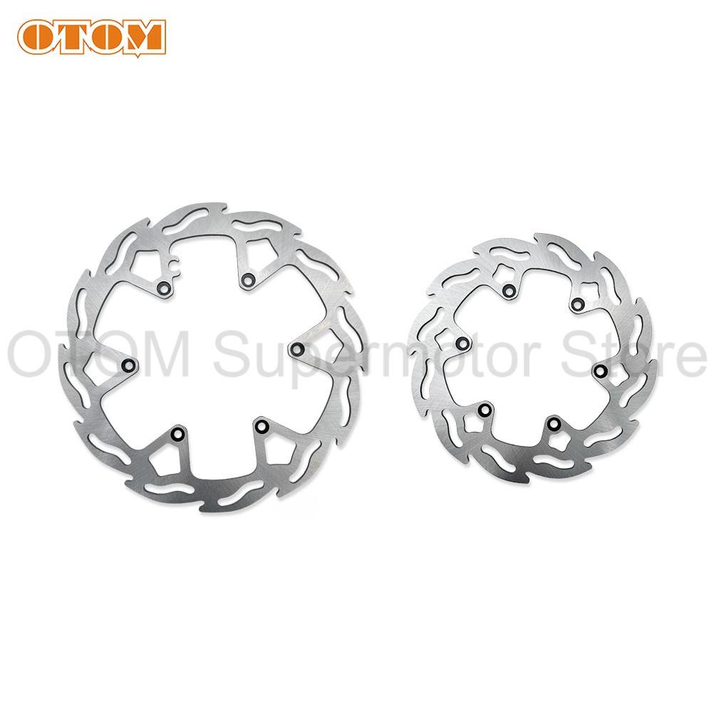 For KTM HUSQVARNA GASGAS Motorcycle Front 260mm Rear 220mm Brake Disc Rotor 6 Holes Steel Plate SX SXF XC XCF EXC EXCF XCW FC TE