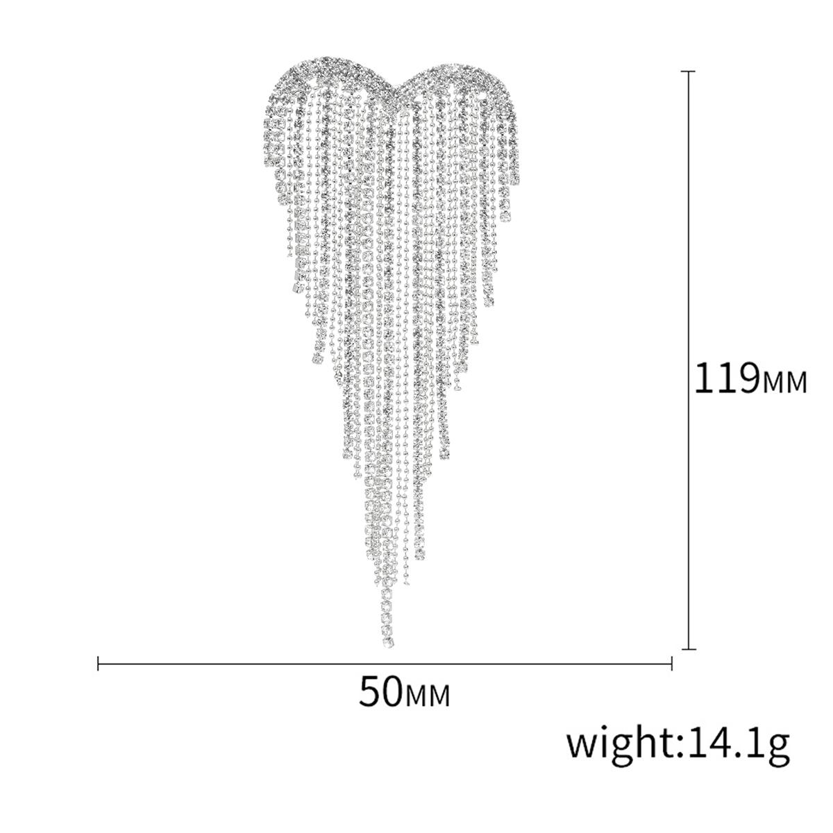 

Stylish Rhinestone Love Brooches for Women Unisex Tassel Valentine Heart Pins Banquet Party Backpack Gifts Jewelry Accessories