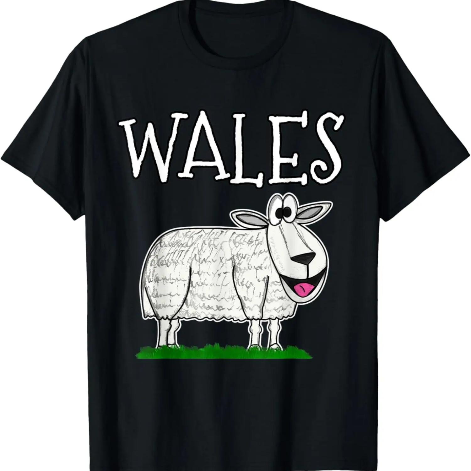 Wales Welsh Sheep St David s Day T-Shirt S чёрный