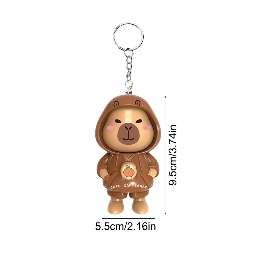 

Creative Face Changing Doll Toys Keychain Cute Cartoon Capybara Keyring Schoolbag Pendant Trinket Friend Gift