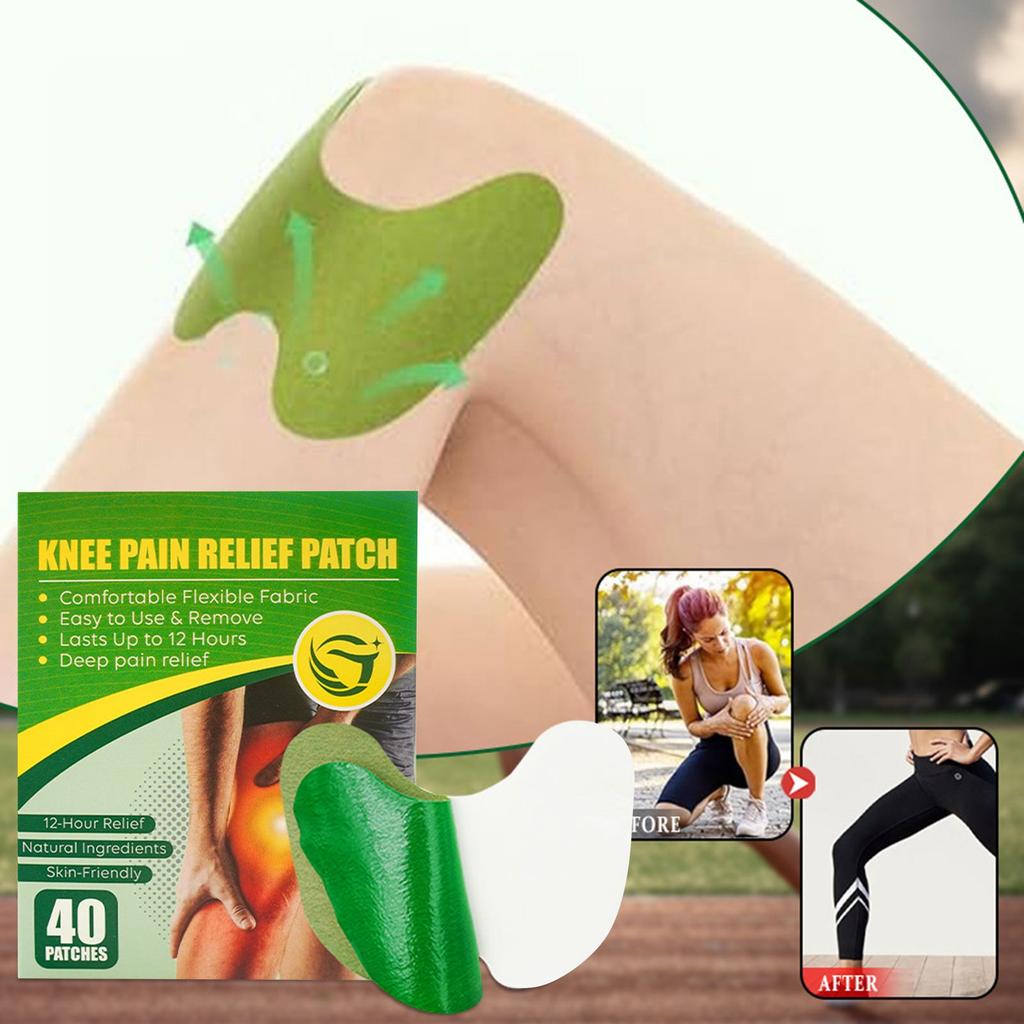 Knee Patch Herbal Knee, Neck, Lumbar Vertebral Heat Compression Pain Patch 40pcs