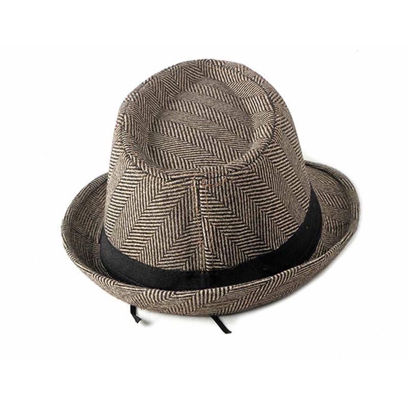 Podzim Zima Britský pánský topper Jazzový klobouk pro starší osoby středního věku Pánský klobouk pro muže Ženy