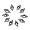 10 Stück Satz CNC Hartmetallspitzen Einsätze Messerkopf Drehbank Drehmeißel mit Box DCGT070204AK