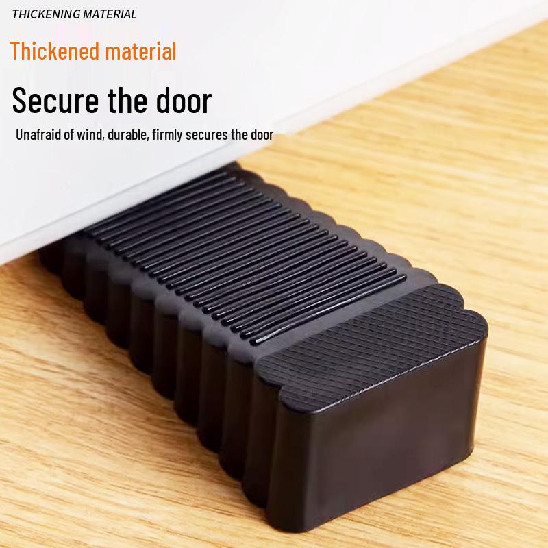 Rubber Door Stopper: Windproof, Anti-collision, No Installation Required, Mobile Door Blocker, Silent Safety Plug.