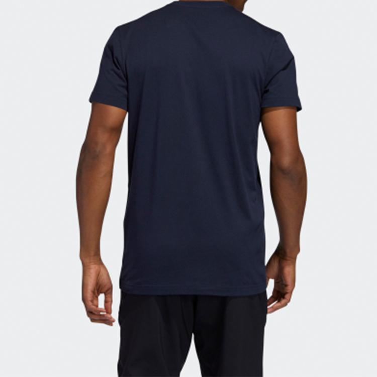 Adidas Basketball Star Cartoon Print Short Sleeve T-Shirt Men Tops Legend-Ink-Blue GE1059