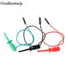 3pcs/set Male Head DuPont Line Electrical Hook Test Clip Precision Easy To Use Electrical Test Work Hook Secure Metal