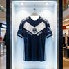Girondins Bordeaux 23-24 Domácí 3D tištěné Athleisure tričko pro dospělé Letní rychleschnoucí Rodinné Dětské Fotbalové dresy Trička