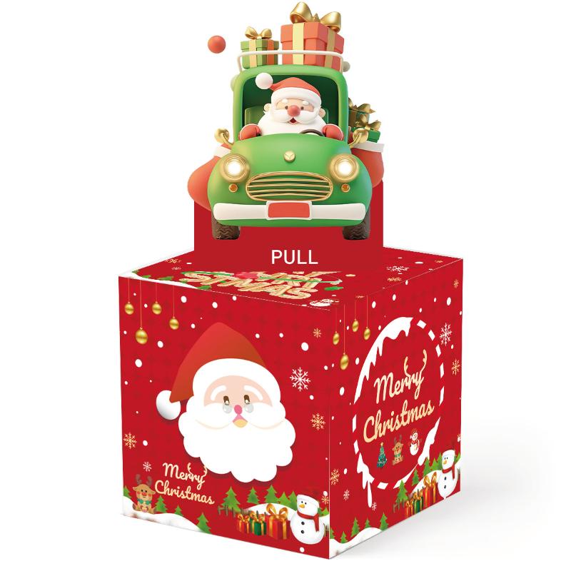 Christmas Money Box Collection With Santa And Friends For Holiday Party Decorations Gift Exchange Cash Box Festival Ornament