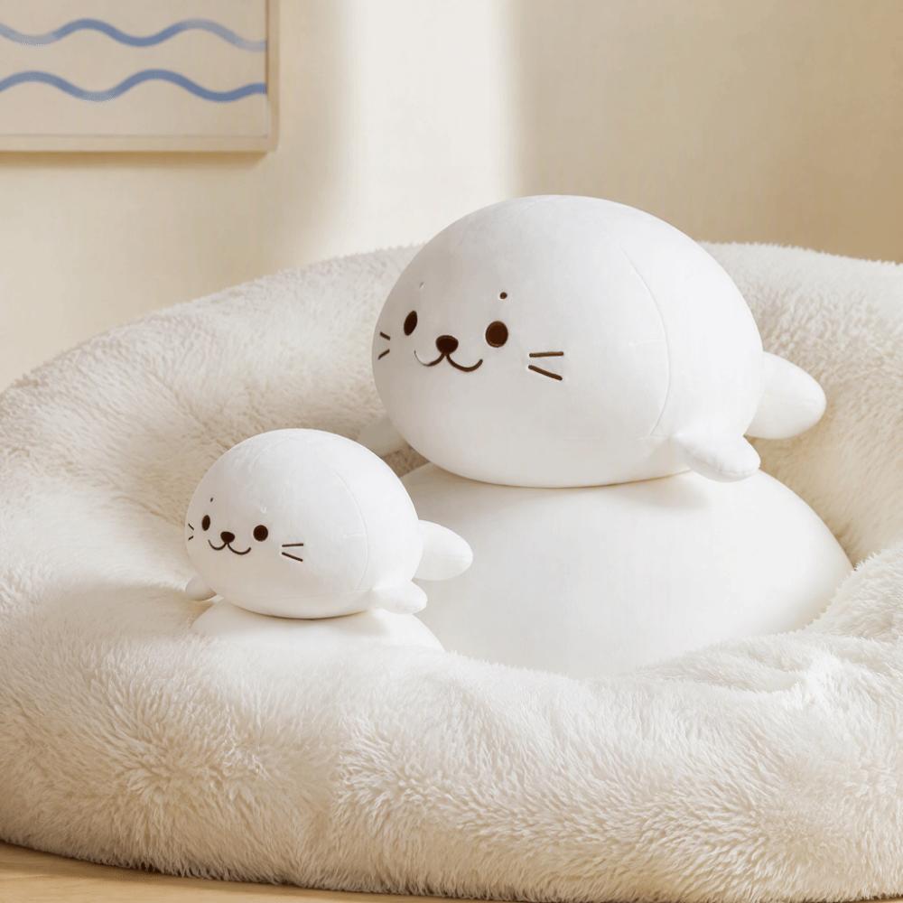 PP Cotton Anime Seal Plush Doll Chubby Lying Seal Plush Toys Birthday Parties