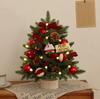 Christmas Tree Christmas Decorations Indoor Arbol De Navidad Con Luces Small Christmas Tree with Lights Warm Wooden Base for Christmas Decor Home