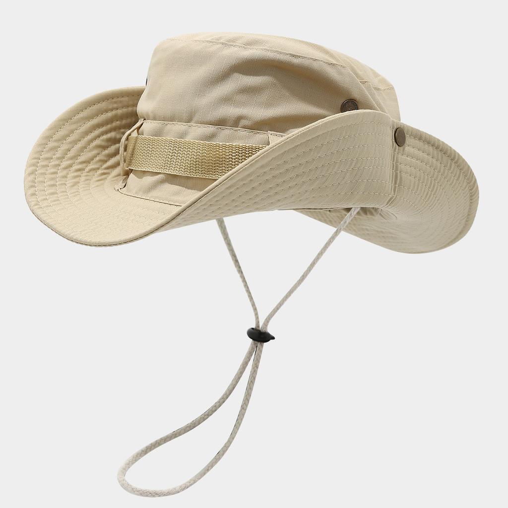 Wide Brim Fisherman Hat For Men Women Sun Protection Breathable Outdoor Summer Accessory