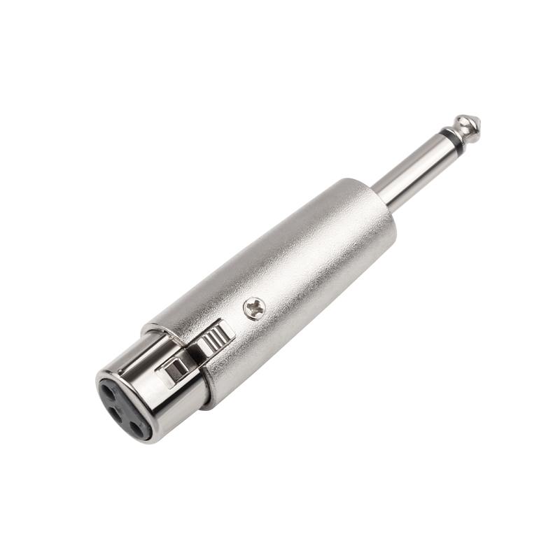 1/4 Inch Male To 3 Pin XLR Female Adapter Stereo 6.35 Mm Female To3-Pin XLR Male Mixer Juitar Microphone Connector 6.5-XLR Plug