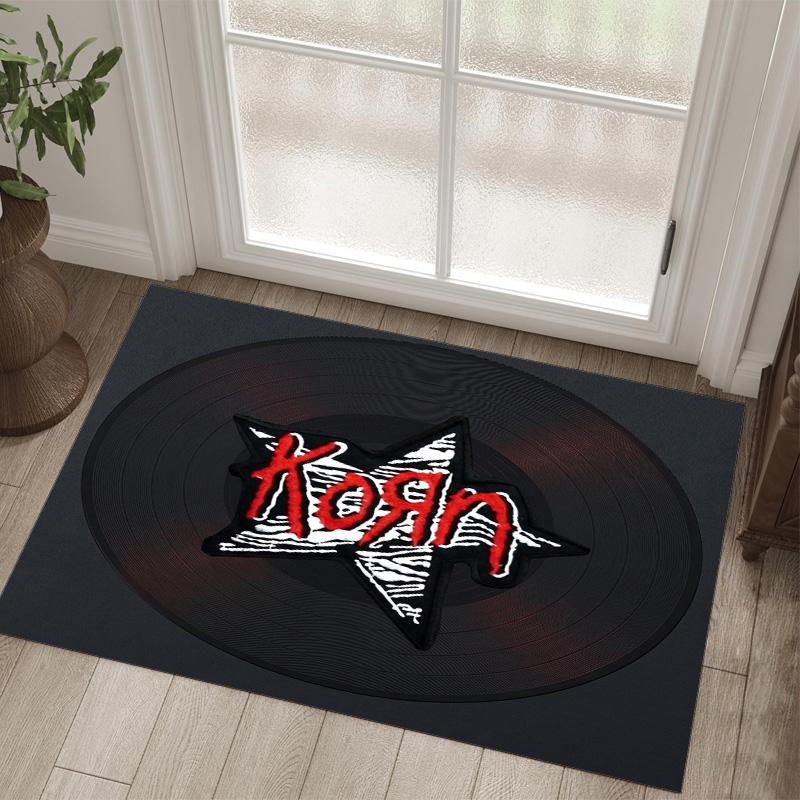 Korn Design Crystal Velvet Carpet Cozy Non?Slip Printed Rug For Bedroom Living Room Entrance