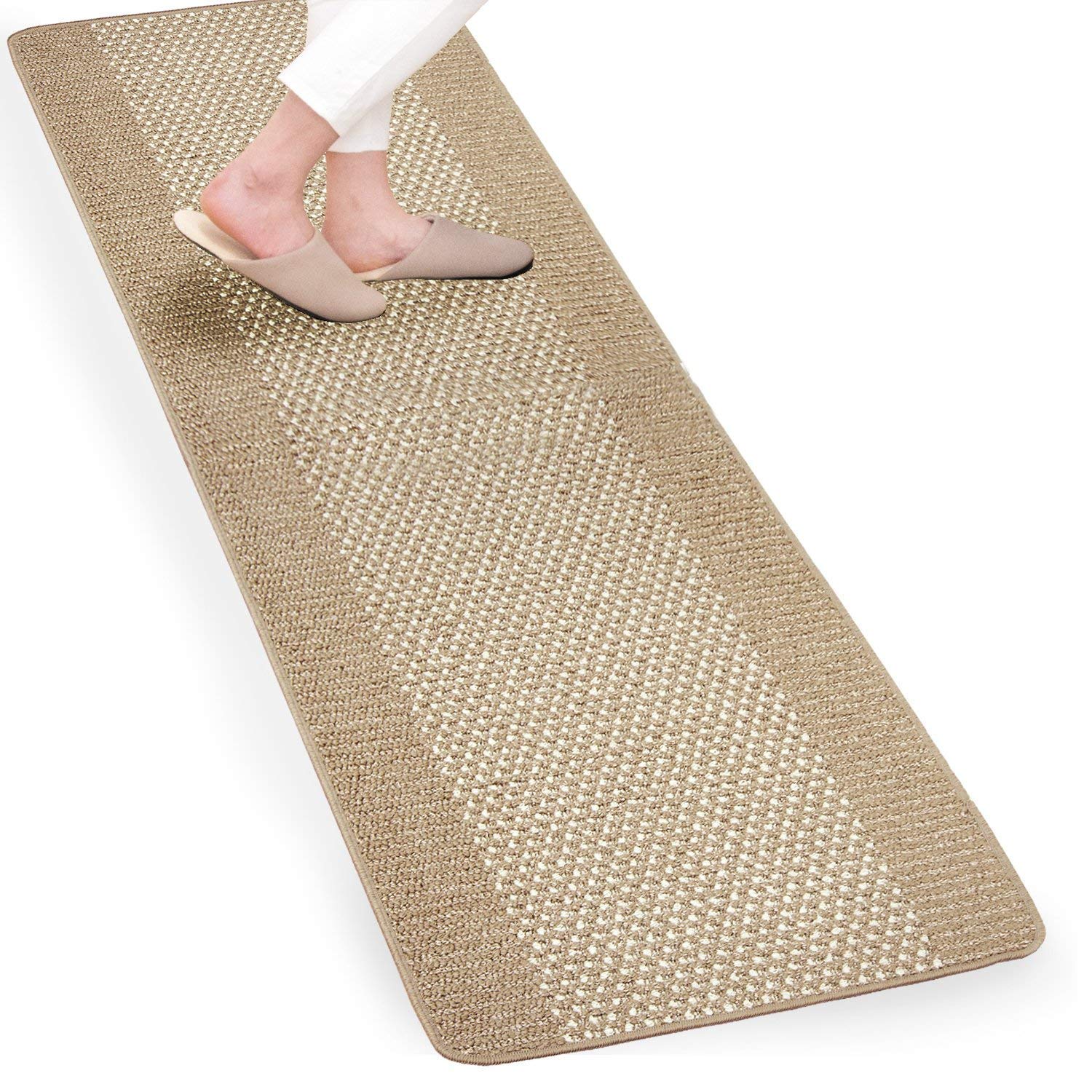 

Oka Yutosei Kitchen BE (OKA) Easy-to-Wash Mat, 60x240mm, бежевый